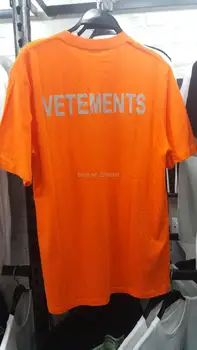 

2018SS F/W Summer VETEMENTS oversize Unicorn Letter Embroidery men short sleeve t shirt Hip hop Fashion Casual Cotton Tee S-XL