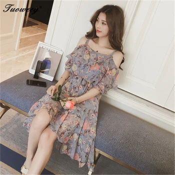 

Plus Size S-2XL Women Summer Boho Sexy Backless Dress Floral Bohemian Spaghetti Strap Button Decor Swing Midi Dress with Pockets