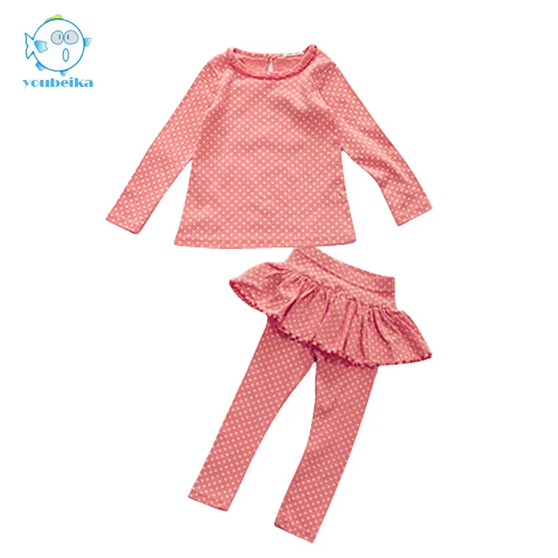 Baby Girls Pajamas Sets Long Sleeve Clothes At home Kids Wear Loungewear Sleeping Suit Cotton Girls