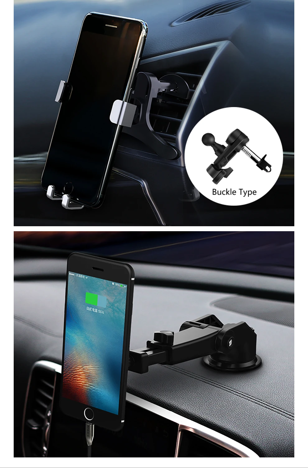 Biaze Gravity Автомобильный держатель для телефона держатель для мобильного телефона Подставка для автомобиля вентиляционное крепление gps автомобильные держатели для телефона с подарком