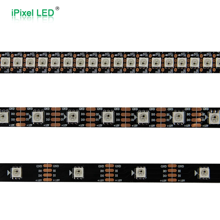 Epistar чип ws2815 rgb 12v Светодиодная лента 144led гибкий адресный свет