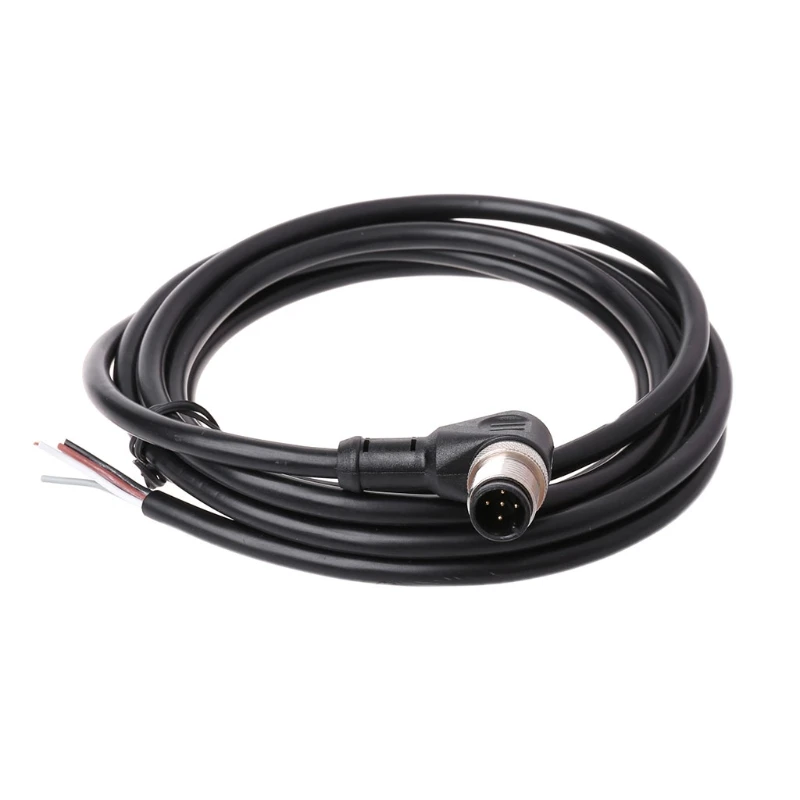 

More Choise M12 4/5Pin Straight Angle Plug Sensor Connector Female Male Linker 2 Meter Cable