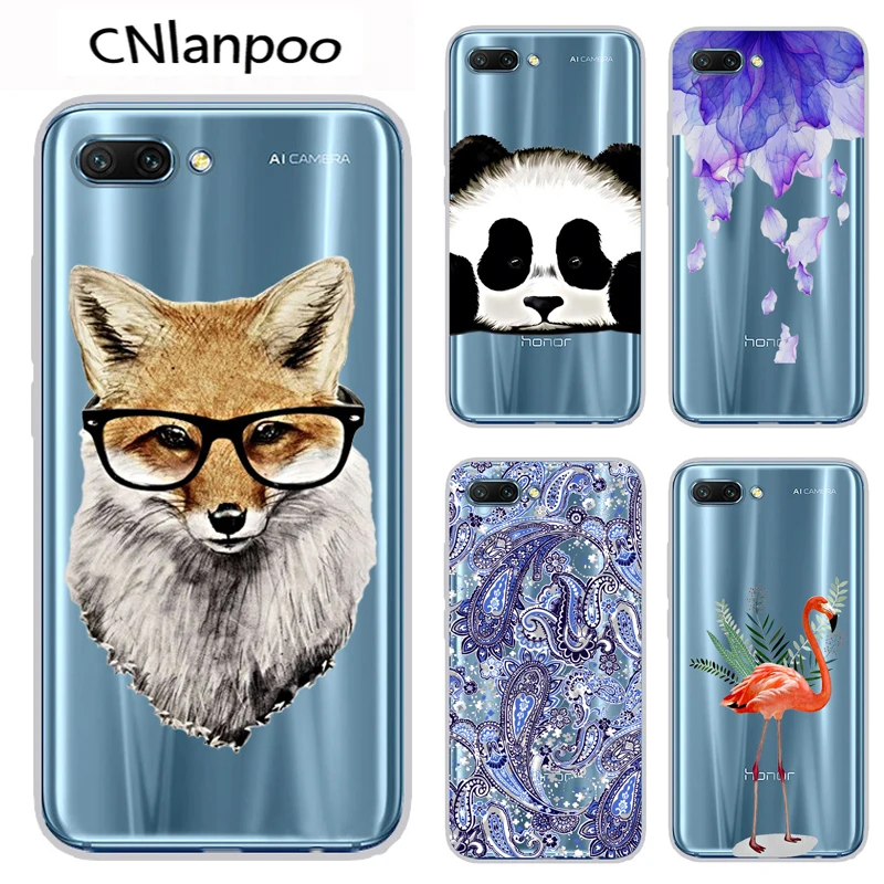 Case For Huawei Honor 10 Cover Cartoon Patterned TPU Soft Shell 5.84&quot Phone Back |