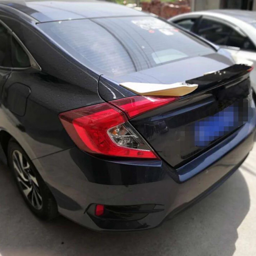 Rear Spoiler for for Honda for Civic 10th Sedan- ABS Trunk Lip