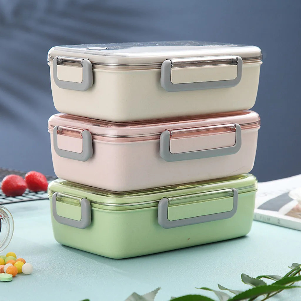 Многослойные Нержавеющая сталь изоляция обеда порционная коробка bento для хранения еды посуда Еда контейнер для хранения Ланч-бокс бенто ланч бокс G528