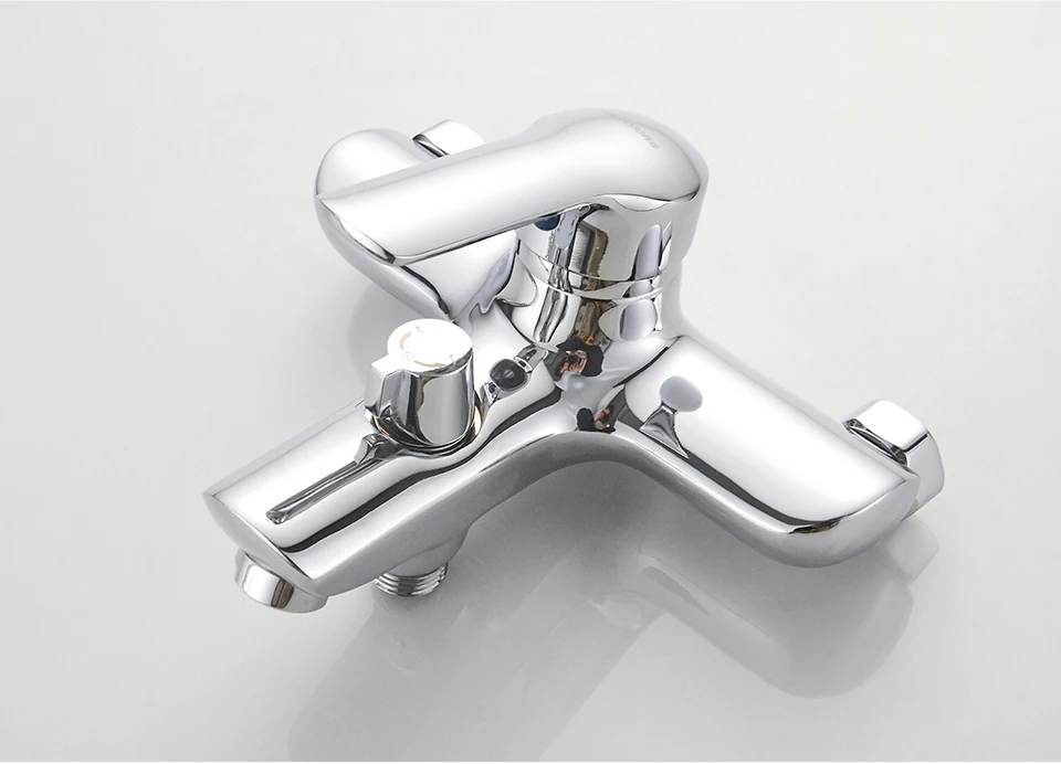 Accoona Ванна выпуск крана настенный для ванной с одной ручкой смеситель для раковины хромированная Латунь 2 функции A6368
