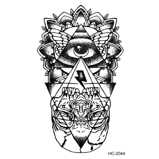 Temporary Waterproof Tattoo Sticker Eye Of God Totem Body Art Water Transfer Fake Flash Temporary Waterproof Tattoo Sticker Eye Of God Totem Body Art Water Transfer Fake Flash
