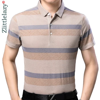 

2019 brand casual summer striped short sleeve polo shirt men poloshirt jersey quality mens polos tee shirts dress fashions 32516