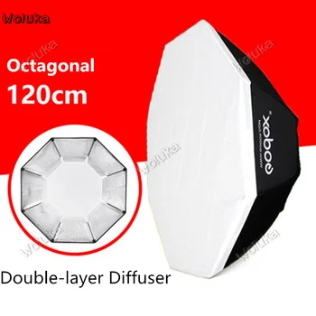 

Godox Octagonal softbox 120cm studio Flash Studio lamp double-layer soft hood Bowen Mouth CD50 T03