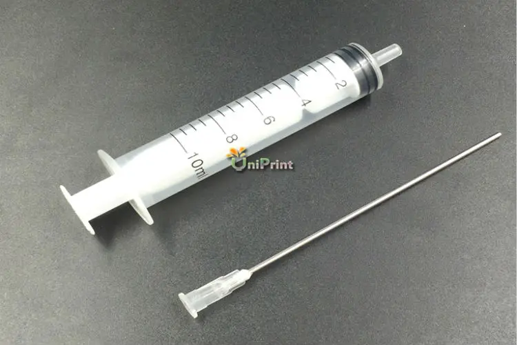 До 150 шт 10 мл шприц инжектор для заправки чернил СНПЧ CIS с длинной иглой 10 см