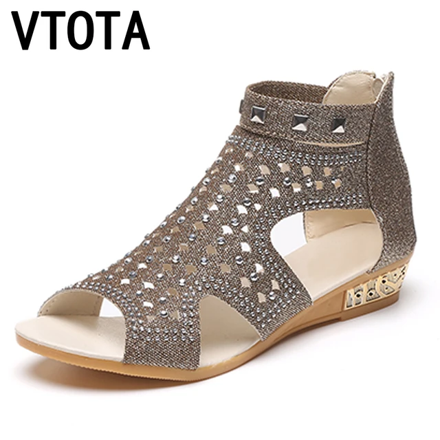 VTOTA Sandals Women Sandalia Feminina 2017 Casual Rome Summer Shoes Fashion Rivet Gladiator Sandals Women Sandalia Mujer B67