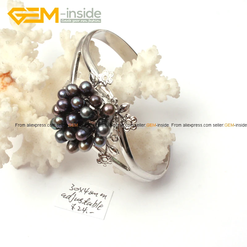 

Gem-inside 30x48mm Mixed Color Freshwater Pearl Bracelets For Women Gift Adjustable Size Fashion Charm Jewelry As Party Gift
