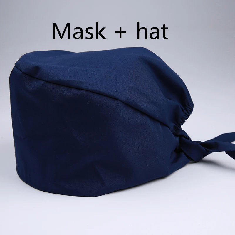 IF new Unisex Pharmacy Nurse Caps Doctor Surgical Hospital Adjustable Medical surgery Cap Scrub Lab Clinic medical supplies wrap - Цвет: Mask  hat