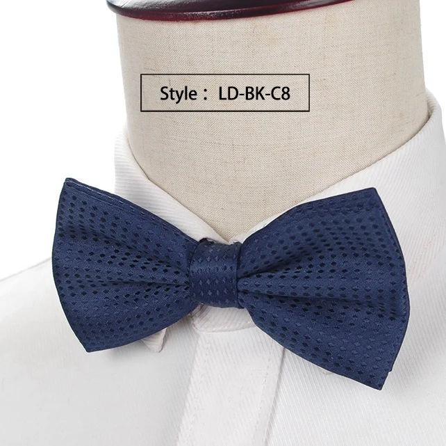 Галстук-бабочка, модный мужской деловой галстук-бабочка для свадебной вечеринки, галстук-бабочка в горошек, мужские нарядные Аксессуары для галстуков, рубашки, подарочные галстуки для мужчин - Цвет: LD-BK-C8