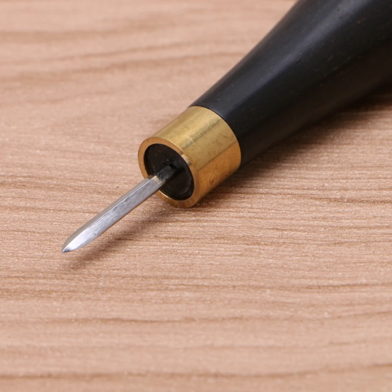 Кожаное ремесло DIY деревянный ромбовидный шило кожевенное ремесло Reaming Punch Tool NEW& K125
