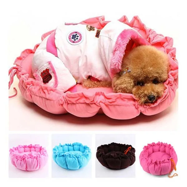 

Pet Bed Retractable Pumpkin House For Pet Soft Dpg House Foldable Puppy Durable Cat Dog Beds Solid 6 Colors