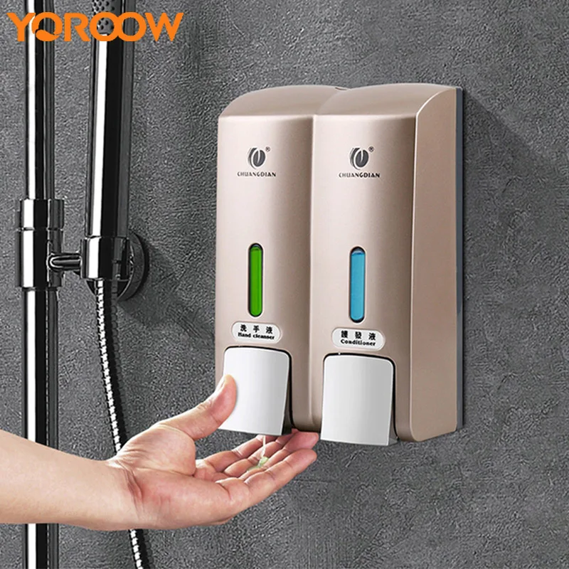 

High Quality Hotel Hand Wash Liquid Soap Dispenser Wall Mounted Hanging Shampoo Bath Soap Sanitizer Plastic Bottle XN0001