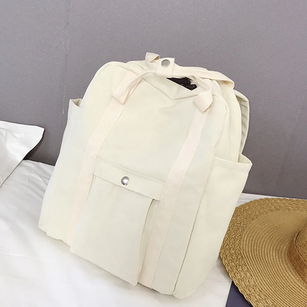 MOLAVE Backpacks Fashion Canvas Zipper Backpacks Solid Female Backpacks Travel Teenage Backpacks Girls bagpack mochila 8.JUNE.26