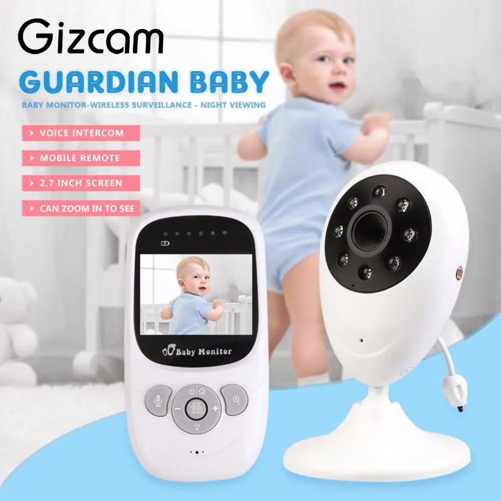 

Gizcam 2.4 inch Wireless Infant Babysitter Digital Video Camera Baby Sleeping Monitor Night Vision Two Way Talk Consumer Cam