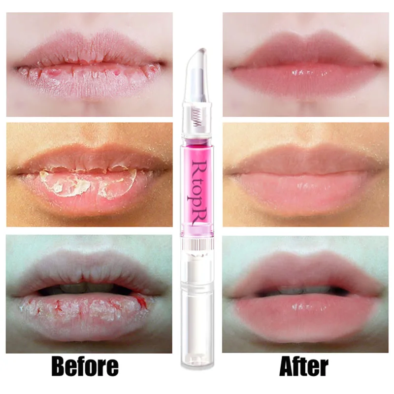 Cherry Blossom Lip Serums Repair Lip Cracks Moisturizing Lightening Lip Lines Exfoliating Lip Care QS888