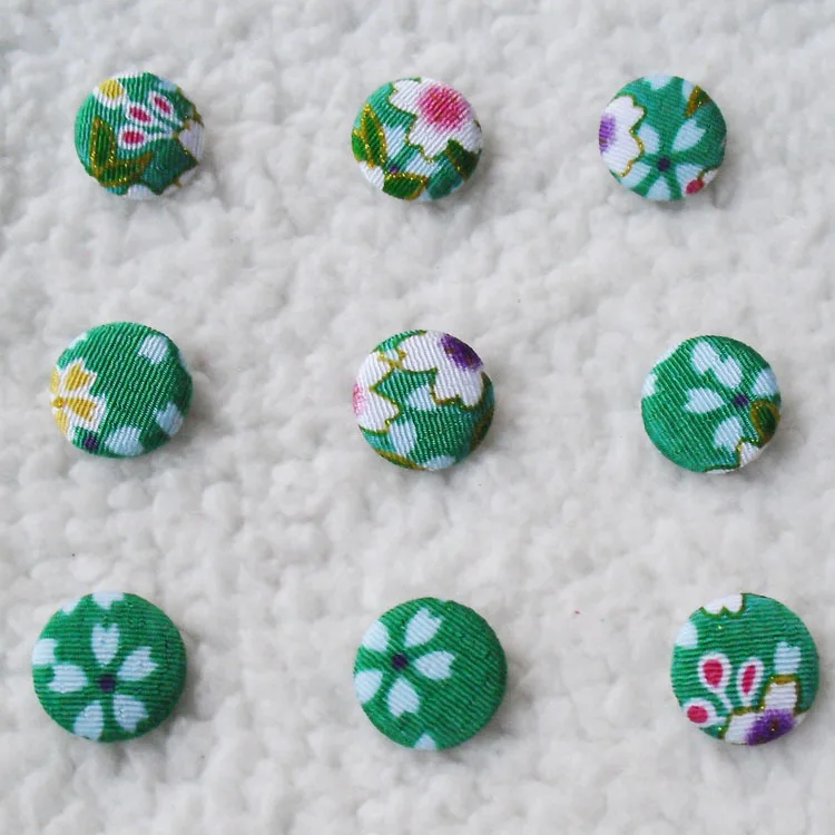Free shipping fabric cover buttons made by hand diy series cloth