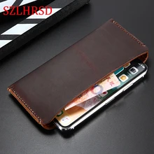 Genuine Leather Wallet Case Blackview BV6100 Cases