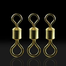 100Pcs Ball Bearing Stainless Steel Swivels Fishing Fish Connector Rolling Swivels Rig Sea Carp Fishing Tools 4Sizes New 7