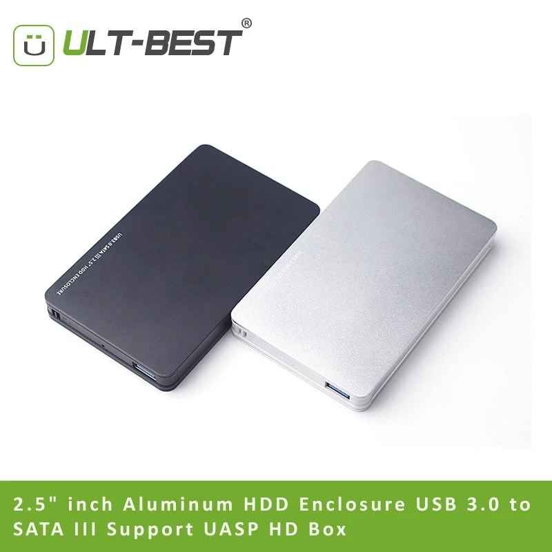 Алюминиевый корпус для жесткого диска ult best 2 5 дюйма USB 3 0 на SATA III поддержка UASP HD Box
