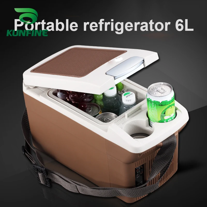 KUNFINE DC 12V24V 110-240V AC Car Refrigerator Multi-Function Fridge Compressor Vehicel Protable Refrigerator Freezer Cooler PN-06 (1)