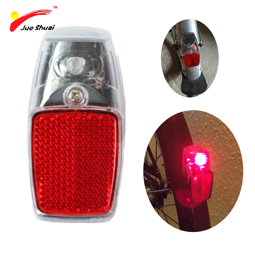 JS Leds Battery Reflector Bike Light Bicycle Light Red Reflector Safety