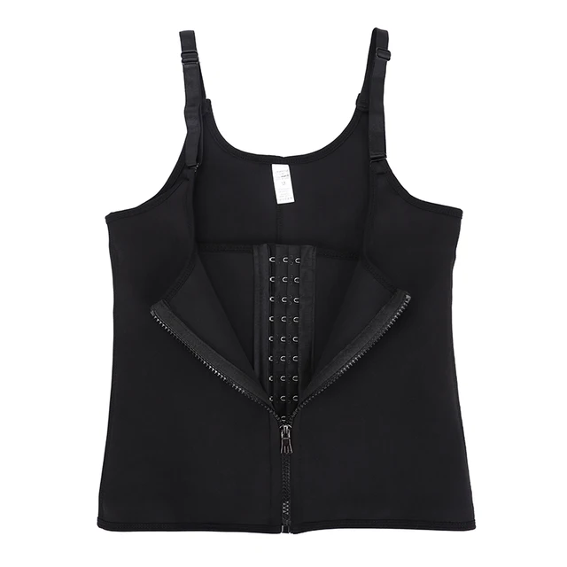 Adjustable Shoulder Strap Waist Trainer Vest Corset Women Zipper Hook