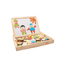 Развивающие деревянные игрушки Chanycore для обучения детей, головоломка, доска с изображением животных, героев мультфильмов, белая доска, соответствующие подарки 4049