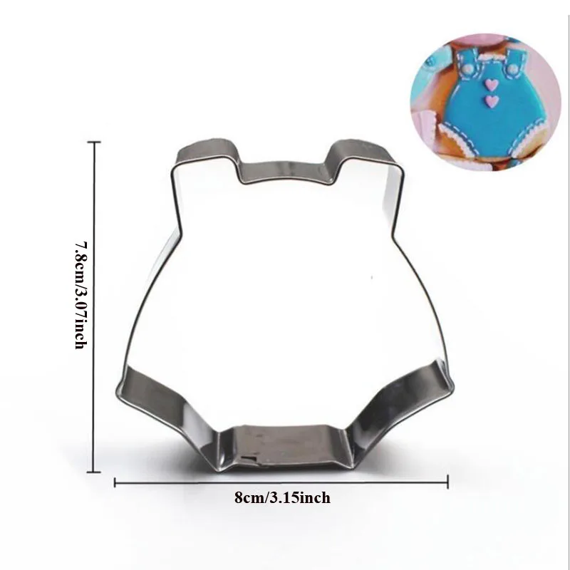 

1pcs patisserie reposteria Kitchen Baby clothes Moldes Metal Cookie Cutter Crafts Fondant Cake Decor Tools Pastry Biscuit Mould