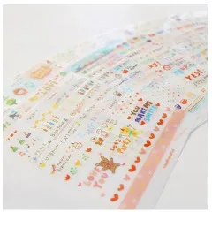 1 коробка(40 шт.) kawaii DIY животного Кот цветочным узором стикер 43*43 мм Геометрия декоративные ленты герметик канцелярские наклейка подарок 06469