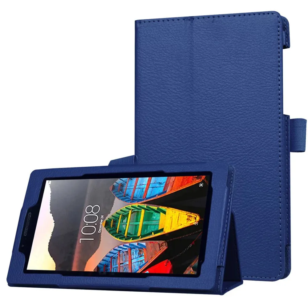 Кожаный чехол умный для LenovoTab3 7 Essential(710F) ультра тонкий кожаный подставка планшета