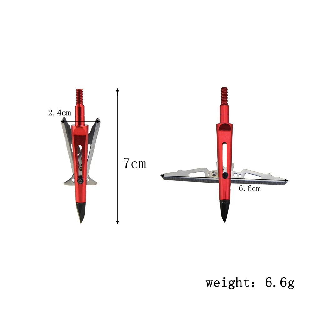 3 шт., для стрельбы из лука, фиксированное 2 лезвия, лезвие из нержавеющей стали, наконечник наконечника стрелы, охотничий аксессуар