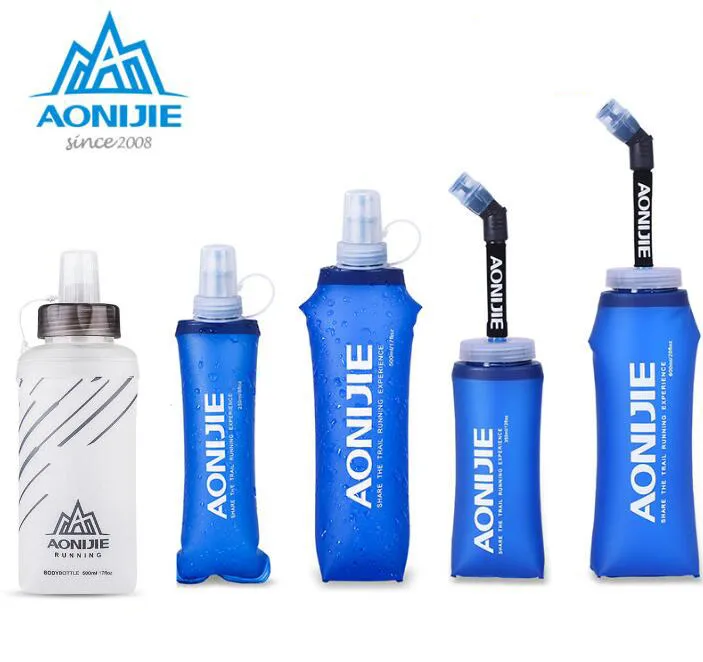AONIJIE طوي لينة كوب ماء في الهواء الطلق الرياضة ماراثون الدراجات التخييم تشغيل الرياضة في الهواء الطلق التخييم تسلق شرب المياه أكياس