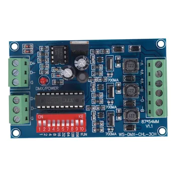

Factory direct new WS-DMX-CHL-3CH decoder dmx512 controller 3-channel decoder
