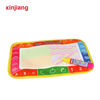 

Mini Water Drawing Mat & Magic Pen Water Coloring Board Painting Rug Doodle Writing Book Toys Educational Toy For Kids }
