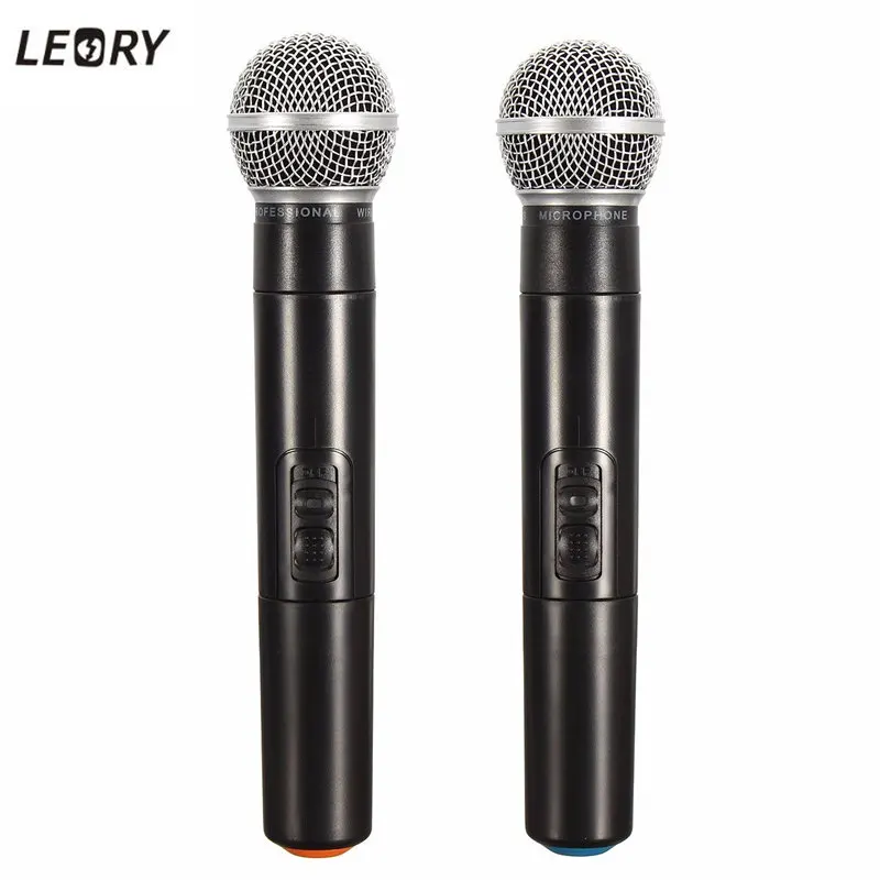Prix pour LEORY Haute Qualité UE Plug Double Sans Fil Professionnel Système de Microphone Sans Fil De Poche Microphone Mic Karaoké KTV Prix pour LEORY Haute Qualité UE Plug Double Sans Fil Professionnel Système de Microphone Sans Fil De Poche Microphone Mic Karaoké KTV