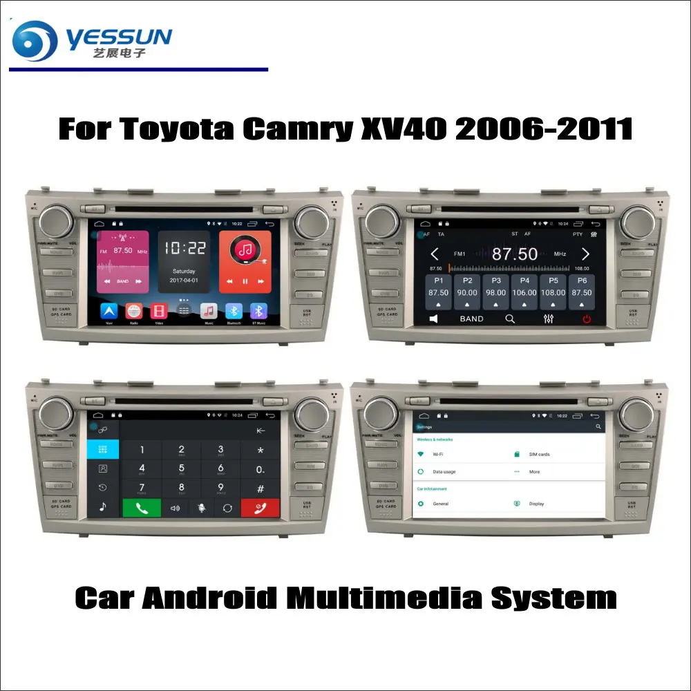 

For Toyota Camry XV40 2006-2011 Car Radio CD DVD Player GPS Navigation Android System HD 8" Screen Multimedia
