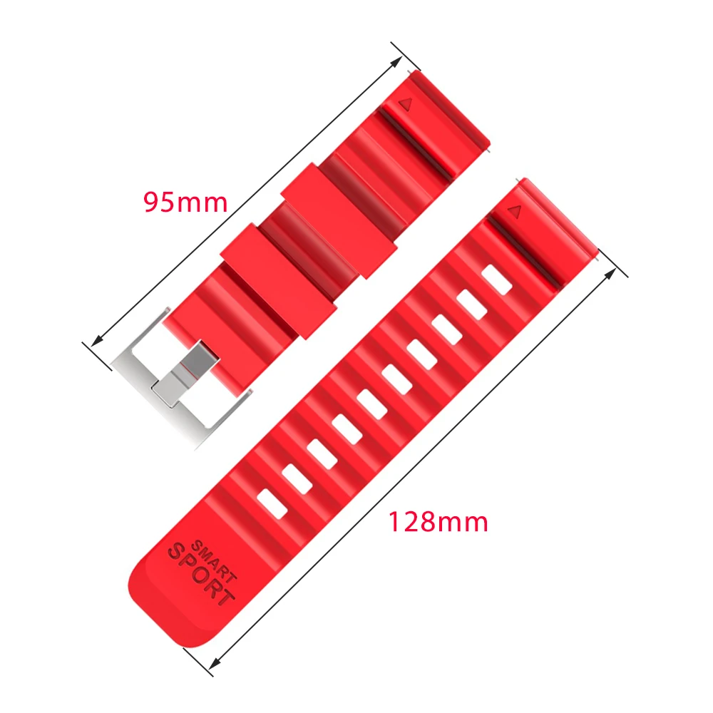 24 мм ремешок для часов для мужчин и женщин ремешок для Makibes G07 Смарт спортивные часы