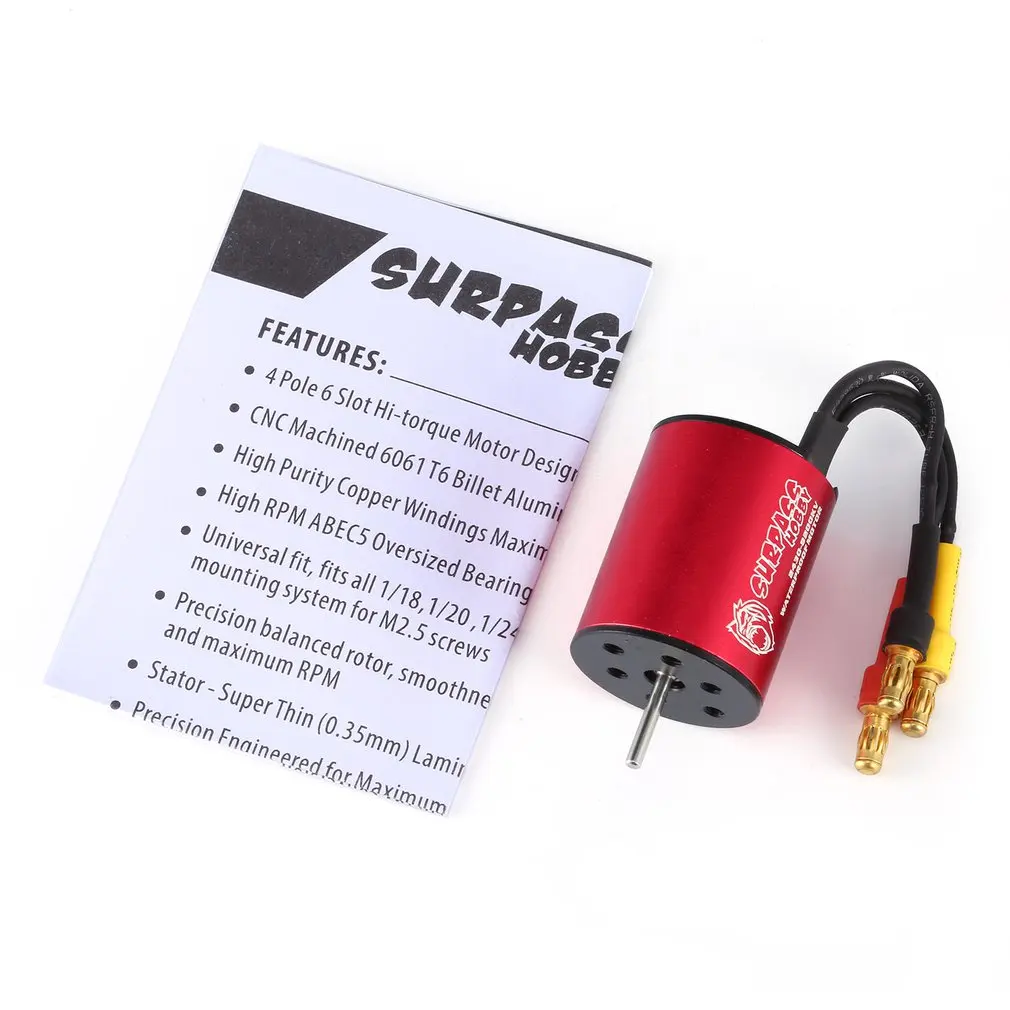 SURPASSHOBBY 2430 8200KV/6300KV Brushless Motor 2S for 1:16,1:18 GTR/Lexus RC Drift Racing Car Waterproof Sensorless Truck Part