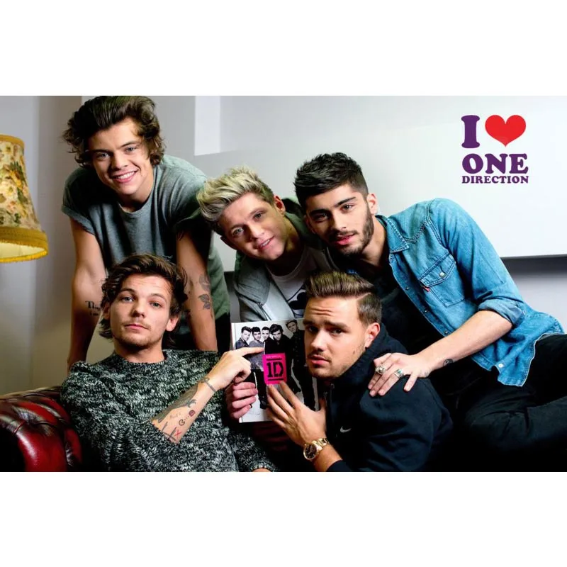 Домашний декор one direction холст ткань тканевый плакат изготовленный на заказ Печать