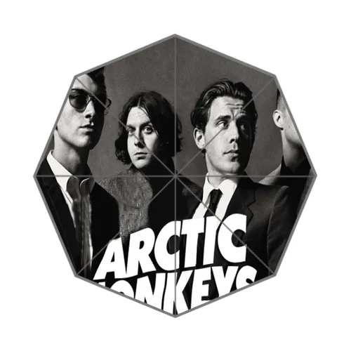 Durable Waterproof Fabric Umbrella Automatic Foldable Design - Arctic Monkeys Print | Дом и сад