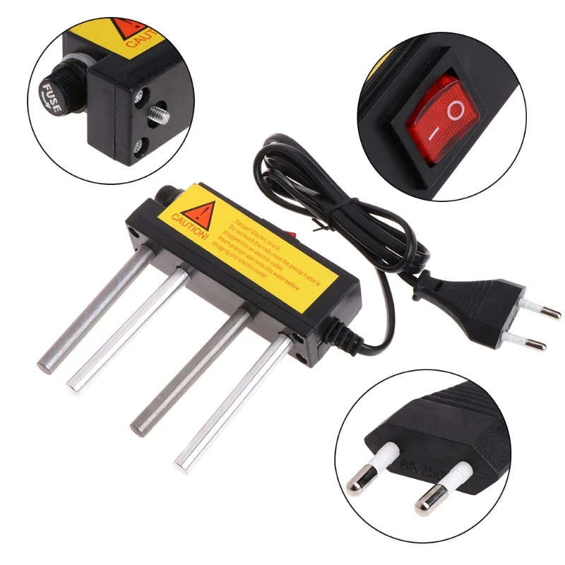 

OOTDTY Electrolyzer Quick Water Quality Testing Electrolysis Iron Bars TDS Tester EU Plug