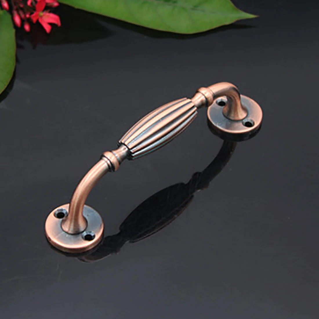 119mm European Style Antique Knob Furniture Cupboard Cabinet Drawer Wardrobe Door Pull Handle - Red Copper 119mm European Style Antique Knob Furniture Cupboard Cabinet Drawer Wardrobe Door Pull Handle - Red Copper