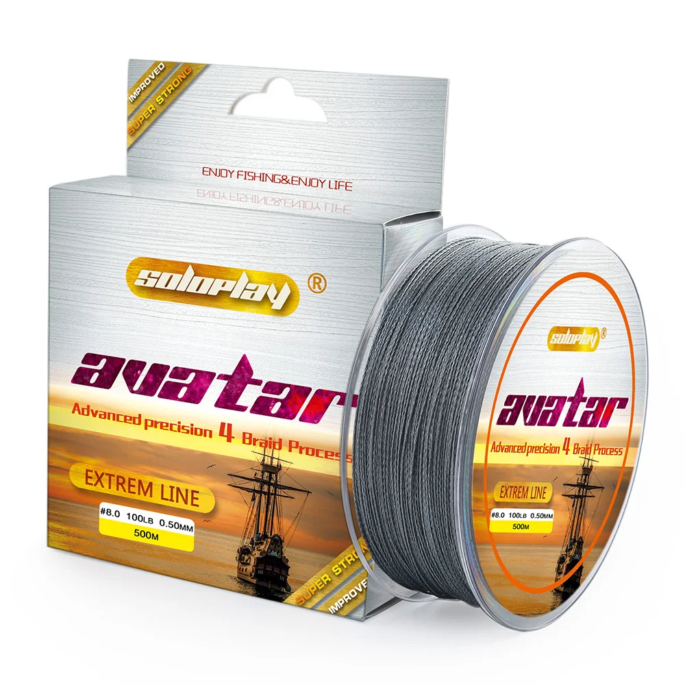 

Soloplay 500m 1M 10M 1 Color Braided Fishing Line Pe Strong Multifilament Fishing Line Carp Fishing Saltwater For Fishing