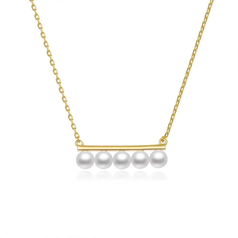 

Singreal Fashion Gold Color S925 Silver Pandent Necklace with Pearl Necklace For Women Jewelry Anniversary Wedding Gift 2019