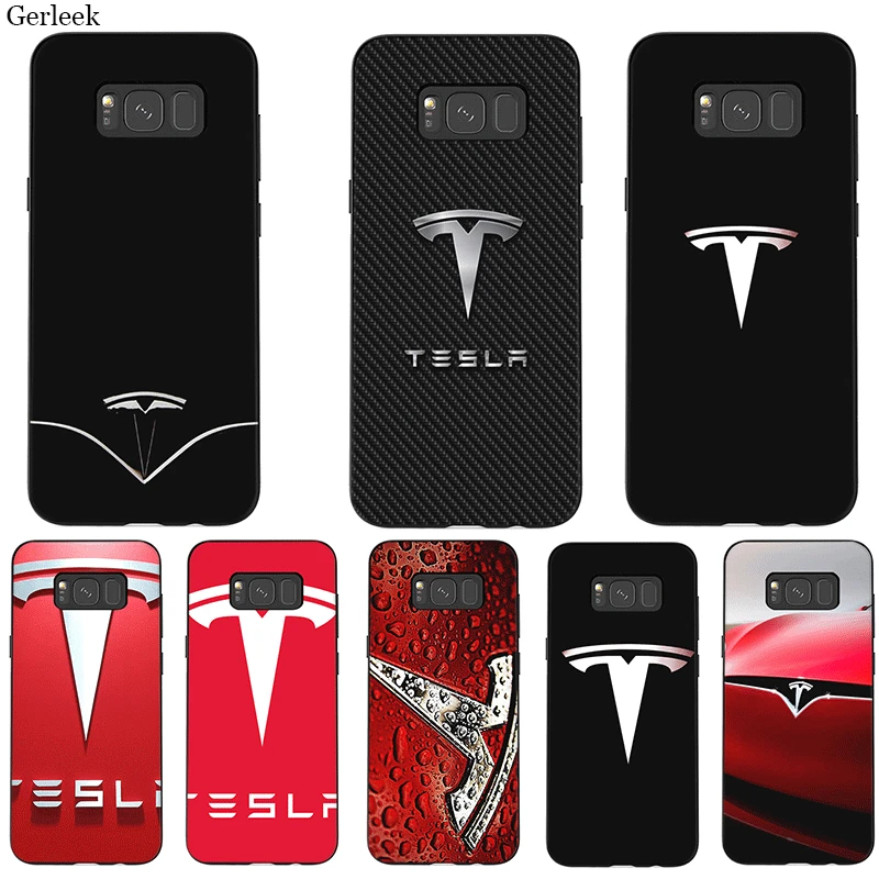 Чехол для телефона для samsung S10 плюс S10E S9 S8 S7 S6 Edge Note 8 9 M40 M30 M20 M10 крышка супер электромобиль Tesla чехол с логотипом в виде ракушки